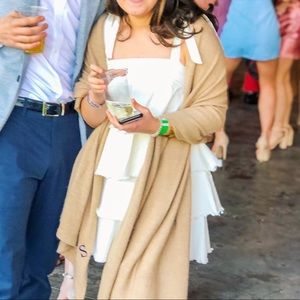 White denim tiered dress from Tuckernuck